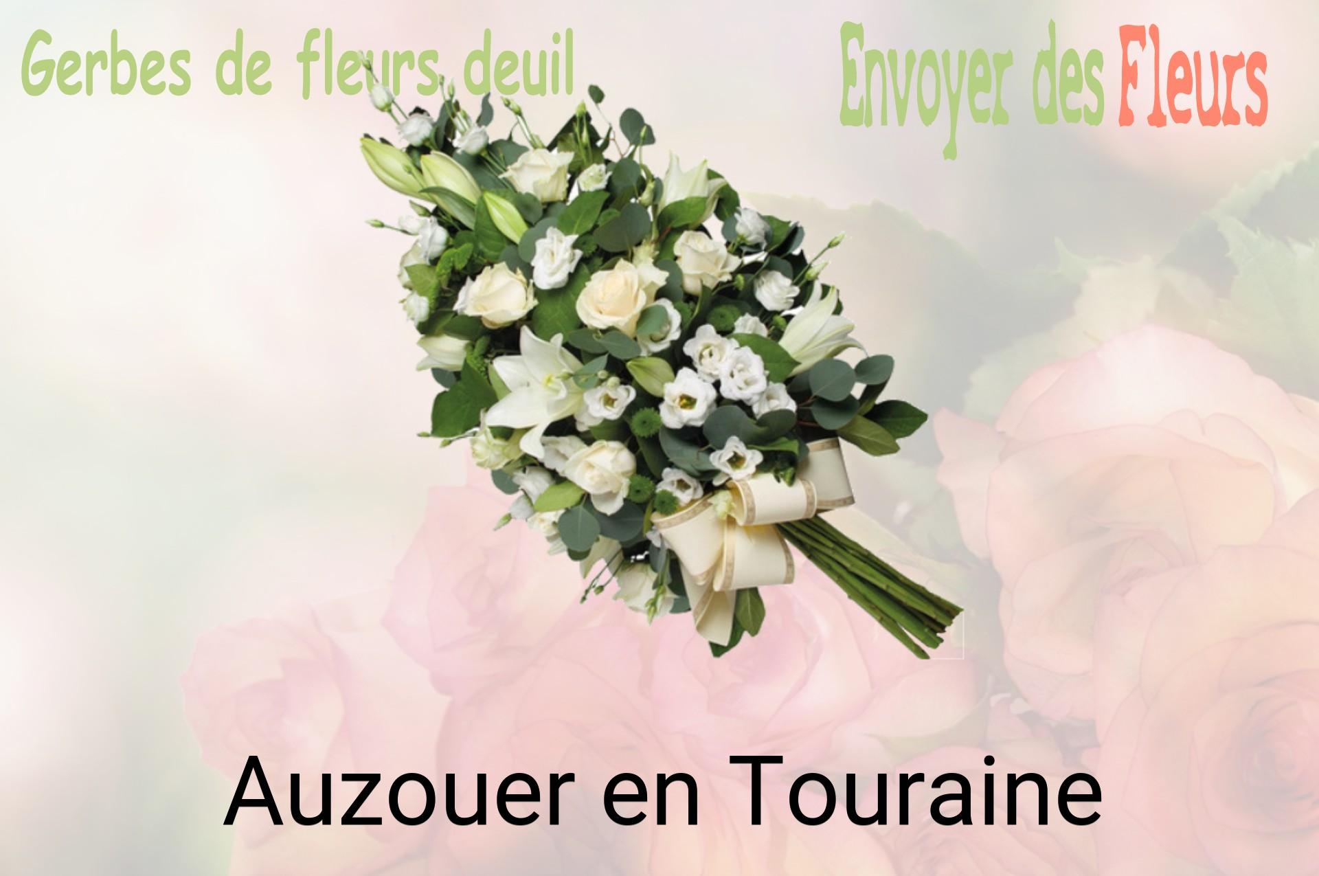 Gerbe de fleurs de deuil livrée à Auzouer-en-Touraine